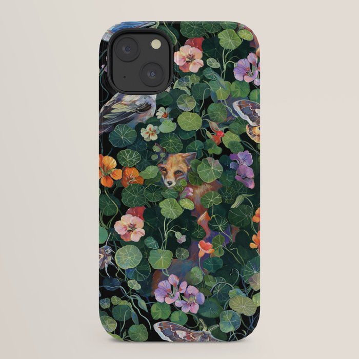 Nasturtium Fox Garden iPhone Case