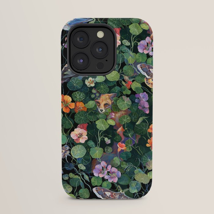 Nasturtium Fox Garden iPhone Case