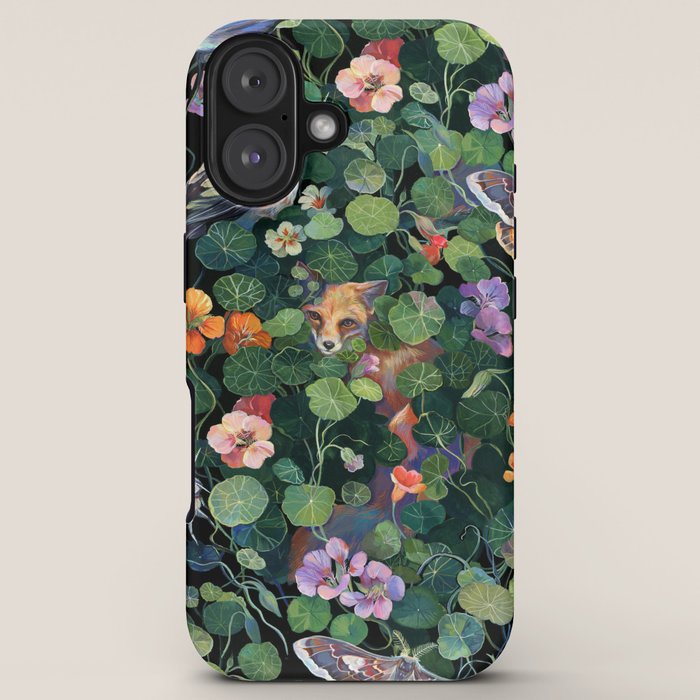 Nasturtium Fox Garden iPhone Case