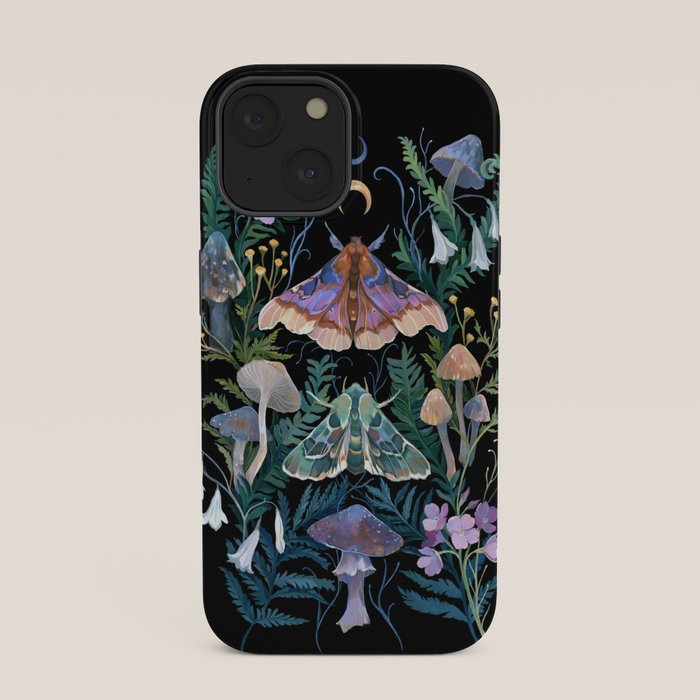 Sphinx Moth Moon Garden iPhone Case