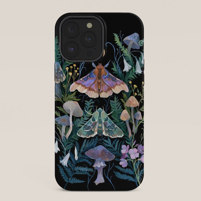 Sphinx Moth Moon Garden iPhone Case