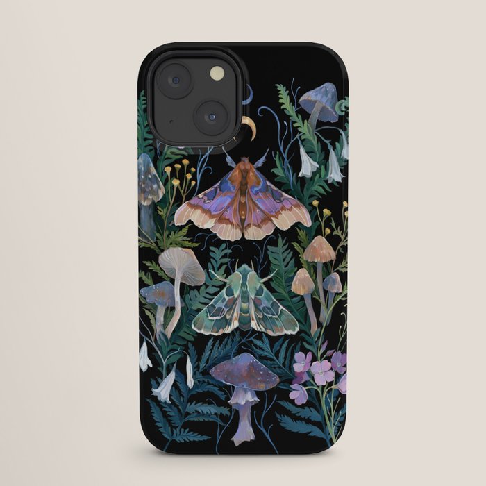 Sphinx Moth Moon Garden iPhone Case