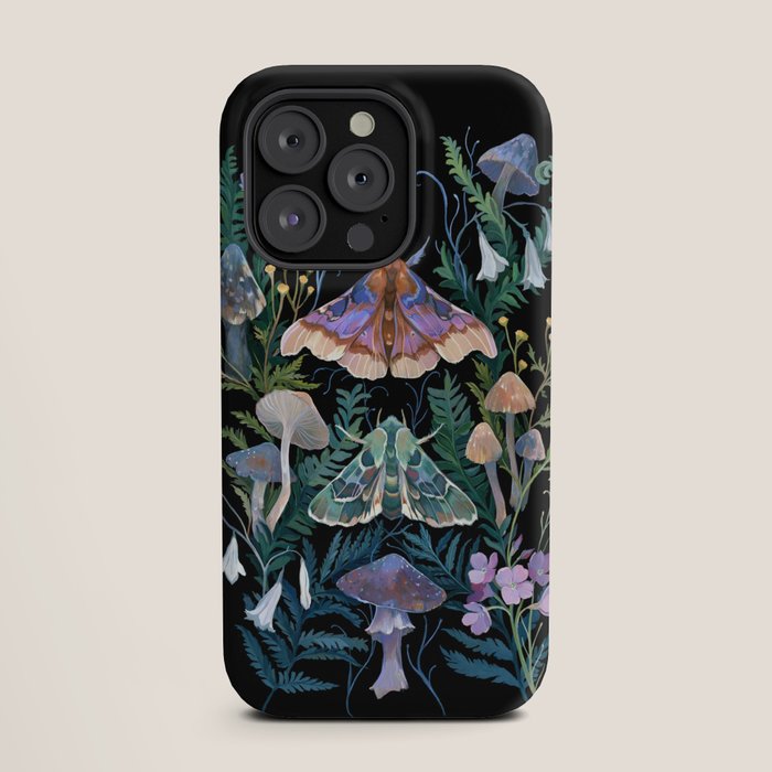 Sphinx Moth Moon Garden iPhone Case