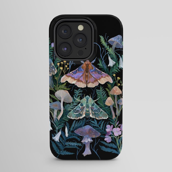 Sphinx Moth Moon Garden iPhone Case