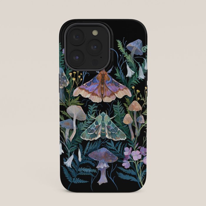 Sphinx Moth Moon Garden iPhone Case