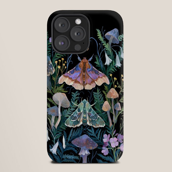 Sphinx Moth Moon Garden iPhone Case