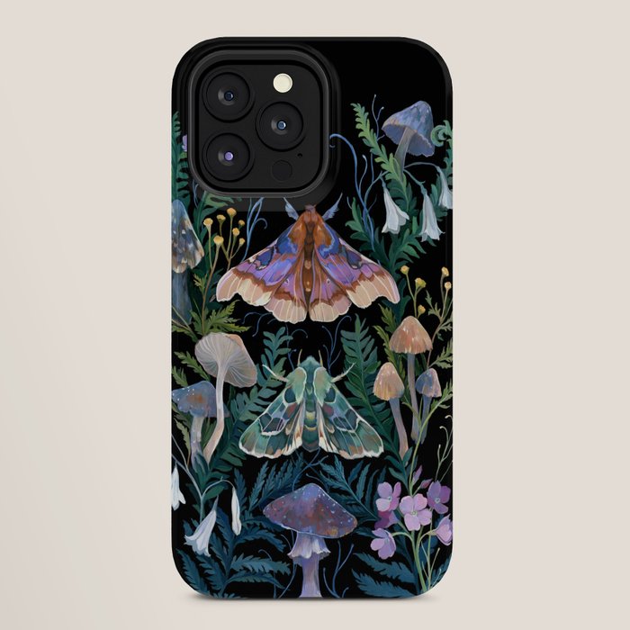 Sphinx Moth Moon Garden iPhone Case
