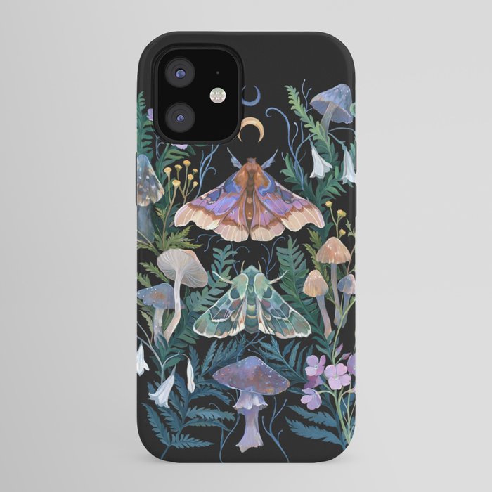 Sphinx Moth Moon Garden iPhone Case