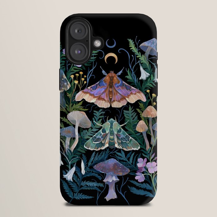 Sphinx Moth Moon Garden iPhone Case