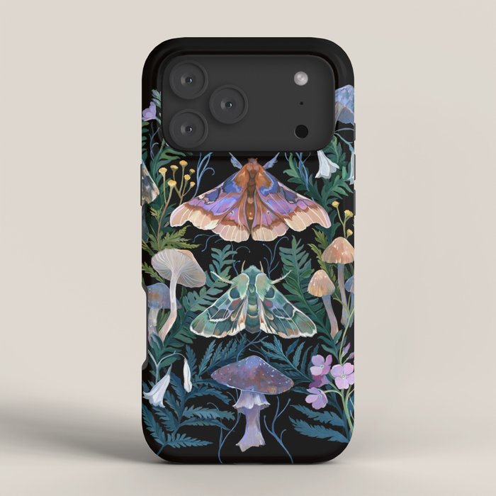 Sphinx Moth Moon Garden iPhone Case