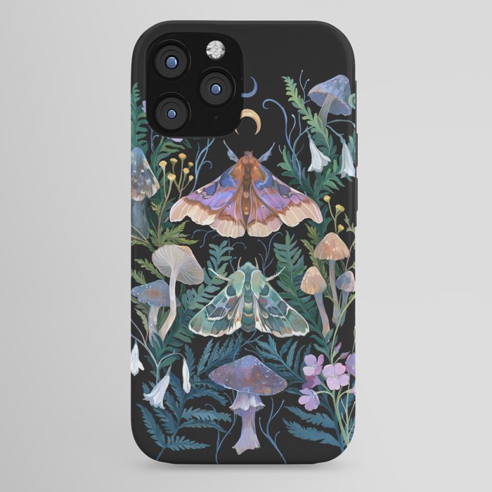 Sphinx Moth Moon Garden iPhone Case