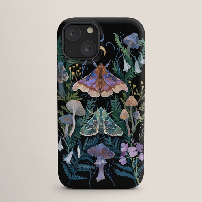 Sphinx Moth Moon Garden iPhone Case