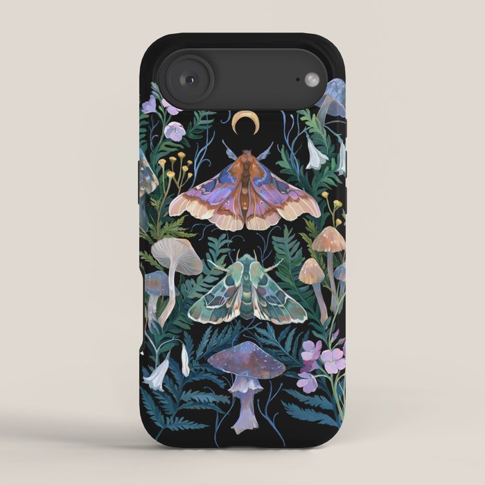 Sphinx Moth Moon Garden iPhone Case