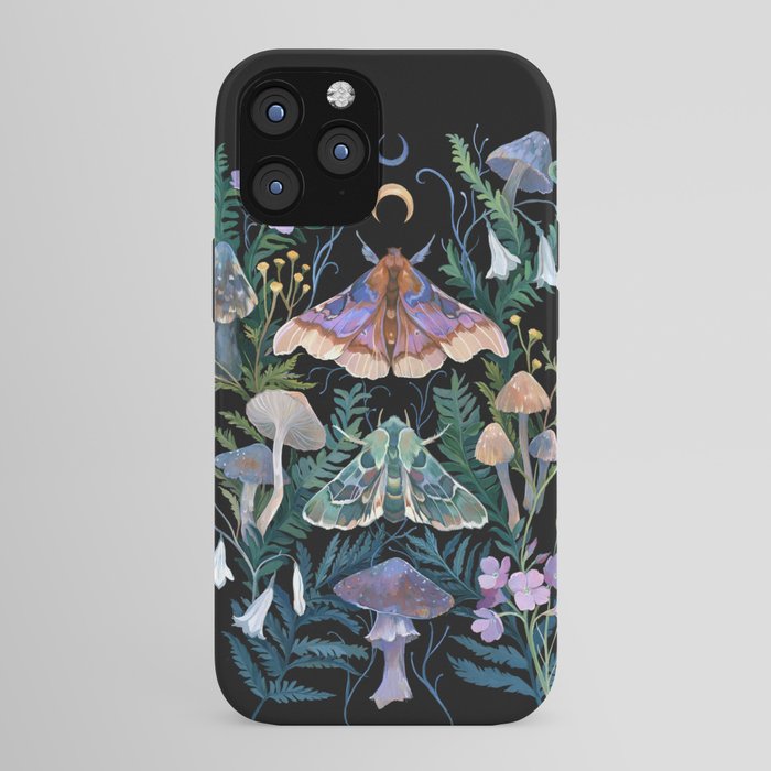 Sphinx Moth Moon Garden iPhone Case