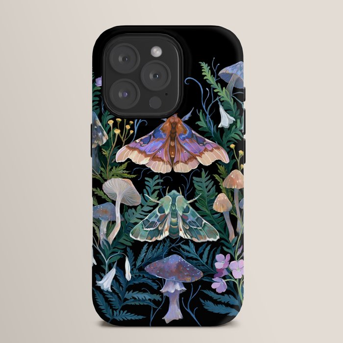 Sphinx Moth Moon Garden iPhone Case