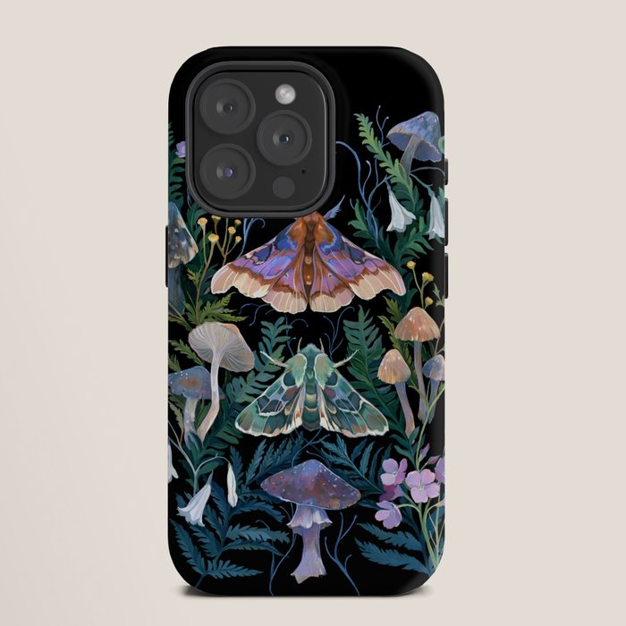 Sphinx Moth Moon Garden iPhone Case