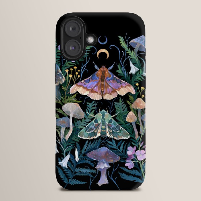 Sphinx Moth Moon Garden iPhone Case