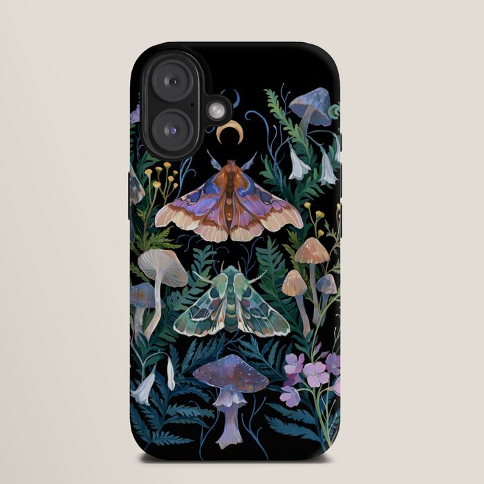 Sphinx Moth Moon Garden iPhone Case