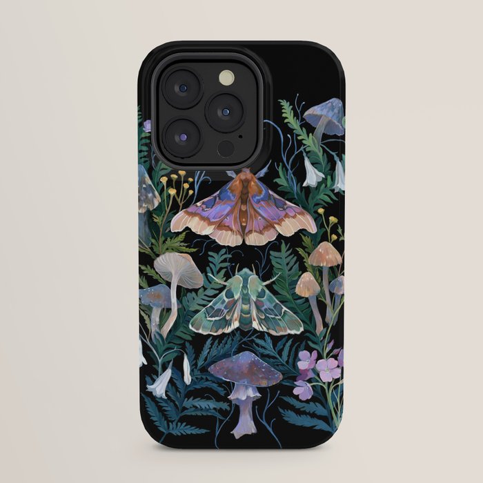 Sphinx Moth Moon Garden iPhone Case