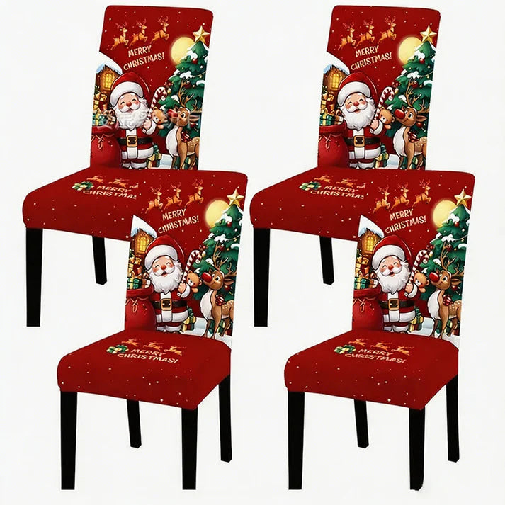 Printed Stretch Dining Chair Cover