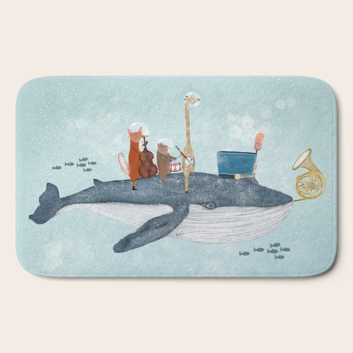 whale song Bath Mat