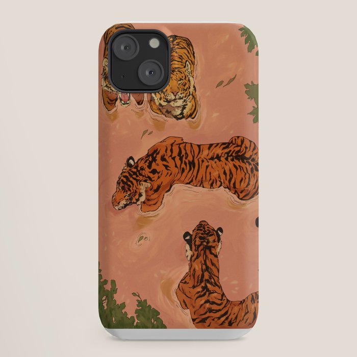 Tiger Beach iPhone Case