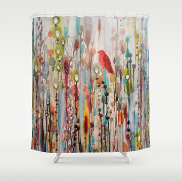 la vie comme un passage Shower Curtain