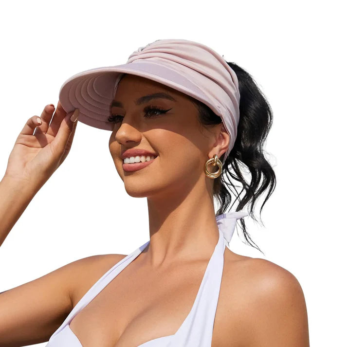 🔥Women's visor cap with UPF 50+ UV protection