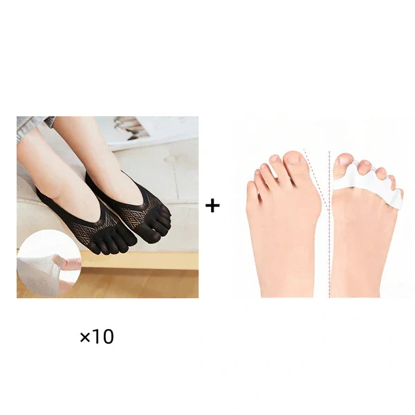 🔥Hot Sale🔥Unisex Invisible Corrective Five-Toe Socks