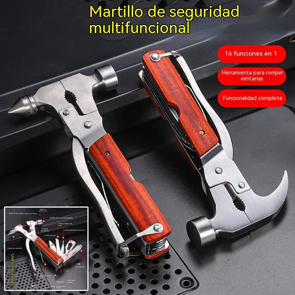 【16 in 1】High Hardness Multifunctional Emergency Safety Hammer