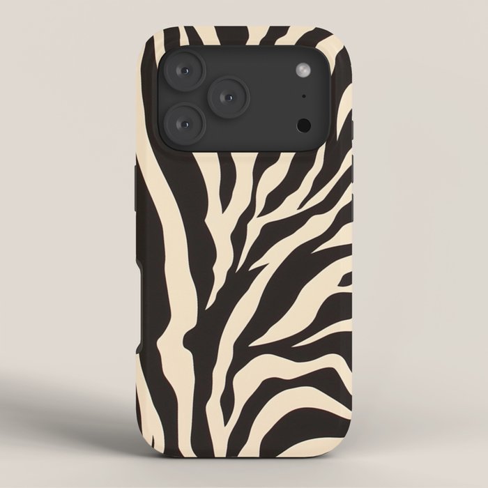 Zebra African Animal Print Pattern iPhone Case