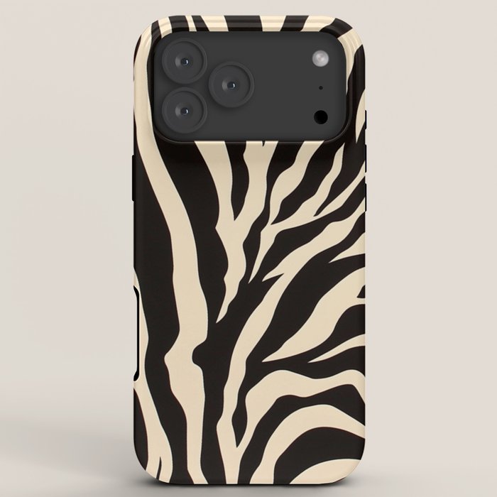 Zebra African Animal Print Pattern iPhone Case