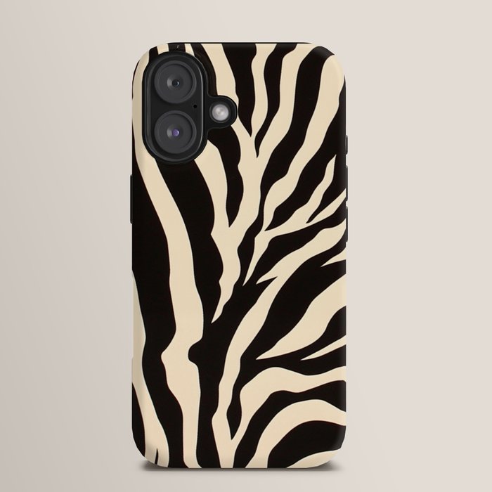 Zebra African Animal Print Pattern iPhone Case