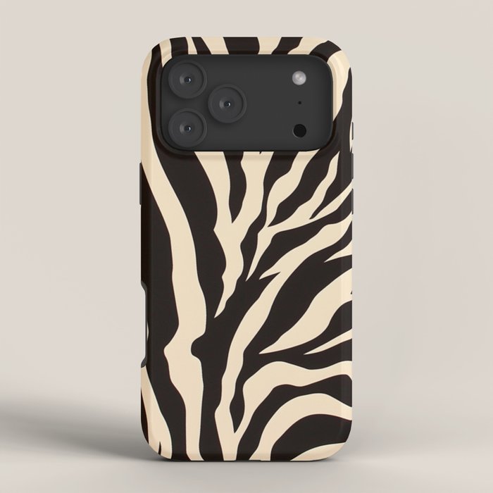 Zebra African Animal Print Pattern iPhone Case