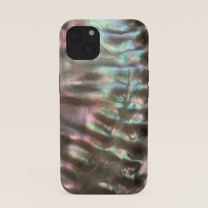 Shimmery Greenish Pink Abalone Mother of Pearl iPhone Case