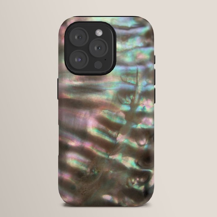Shimmery Greenish Pink Abalone Mother of Pearl iPhone Case