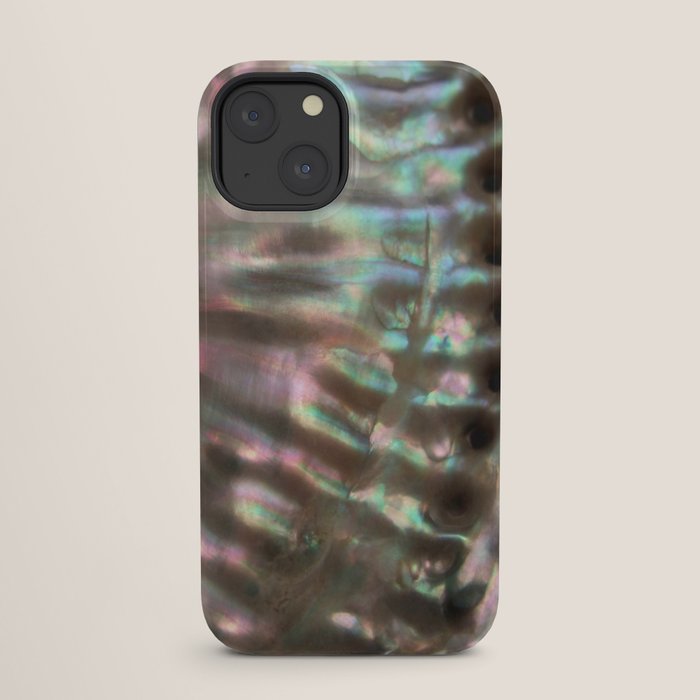Shimmery Greenish Pink Abalone Mother of Pearl iPhone Case