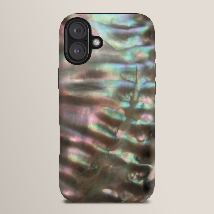 Shimmery Greenish Pink Abalone Mother of Pearl iPhone Case