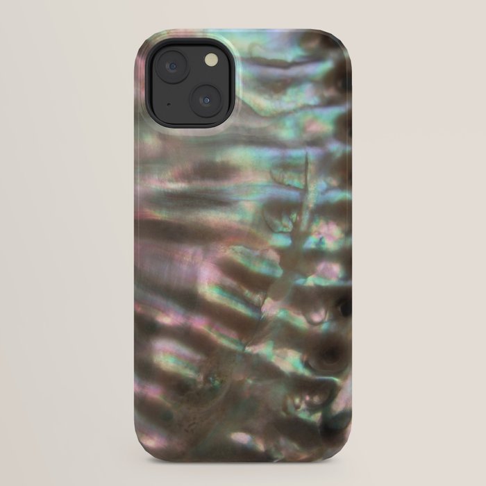 Shimmery Greenish Pink Abalone Mother of Pearl iPhone Case