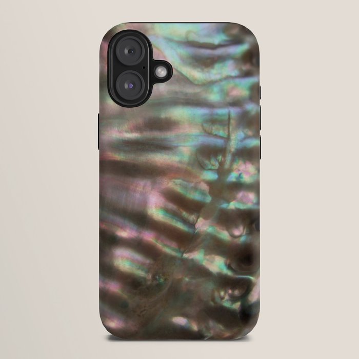 Shimmery Greenish Pink Abalone Mother of Pearl iPhone Case