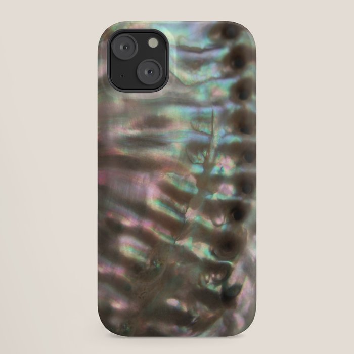 Shimmery Greenish Pink Abalone Mother of Pearl iPhone Case