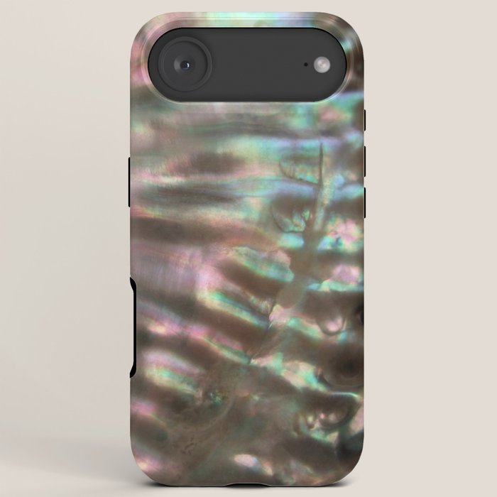 Shimmery Greenish Pink Abalone Mother of Pearl iPhone Case