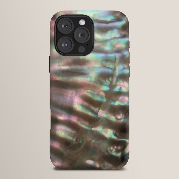 Shimmery Greenish Pink Abalone Mother of Pearl iPhone Case