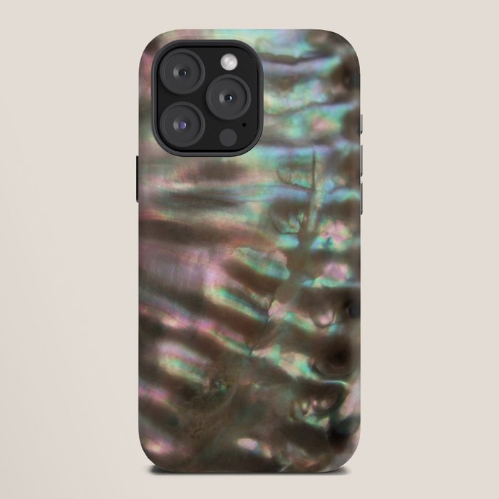 Shimmery Greenish Pink Abalone Mother of Pearl iPhone Case