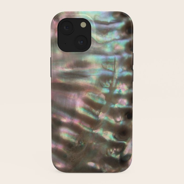 Shimmery Greenish Pink Abalone Mother of Pearl iPhone Case