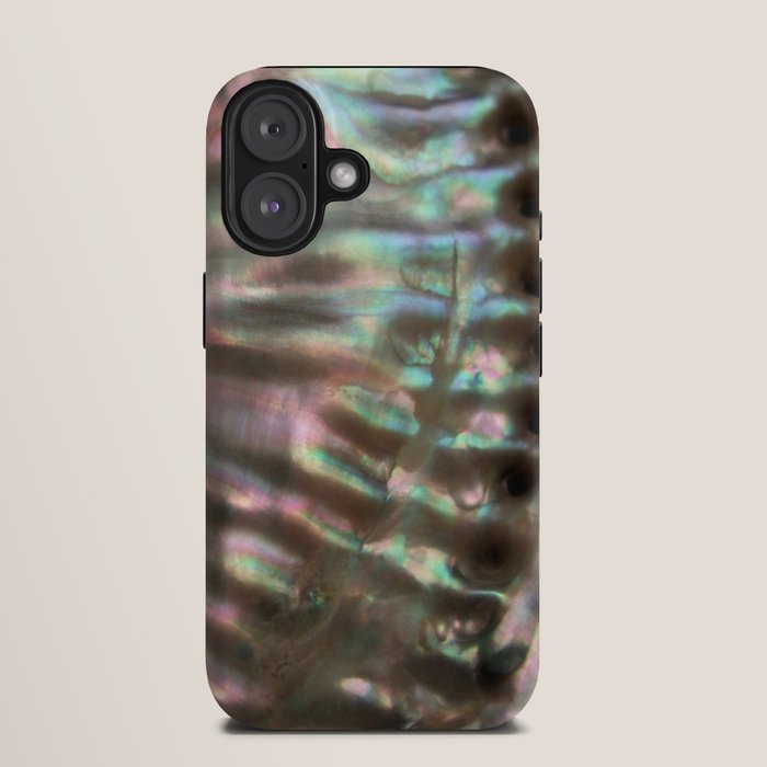 Shimmery Greenish Pink Abalone Mother of Pearl iPhone Case