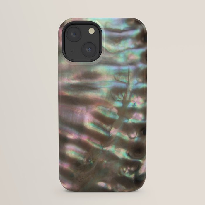 Shimmery Greenish Pink Abalone Mother of Pearl iPhone Case