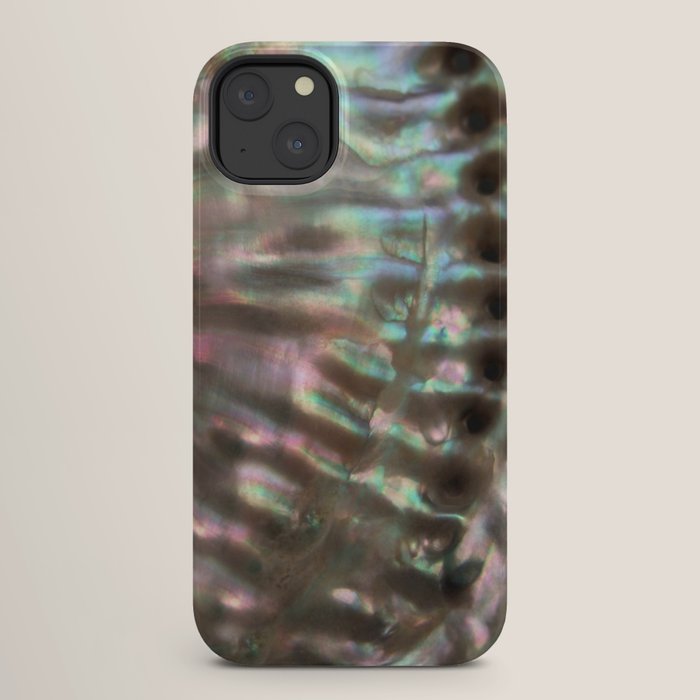 Shimmery Greenish Pink Abalone Mother of Pearl iPhone Case