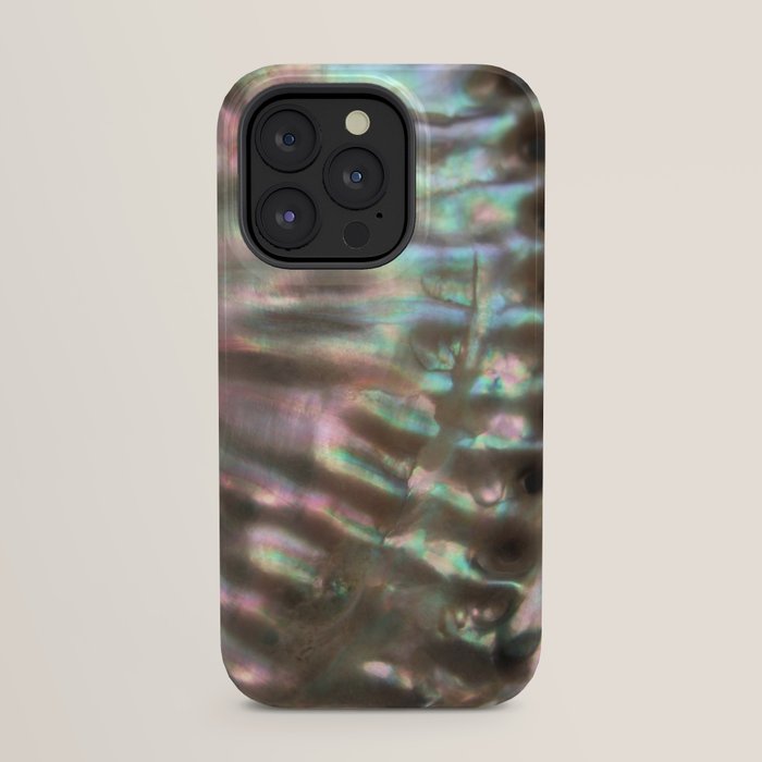 Shimmery Greenish Pink Abalone Mother of Pearl iPhone Case