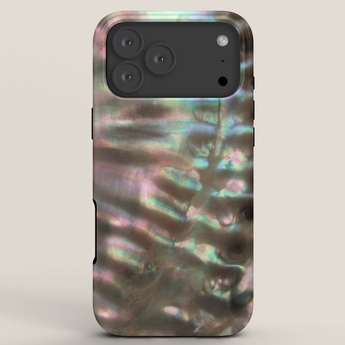 Shimmery Greenish Pink Abalone Mother of Pearl iPhone Case